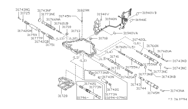 1997 Nissan Maxima Control Valve (ATM) Diagram 2