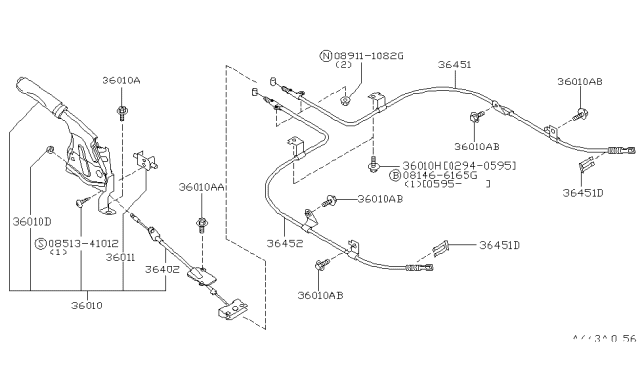 1995 Nissan Maxima Parking Brake Control Diagram