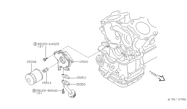 1996 Nissan Maxima Lubricating System Diagram