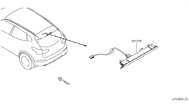 2019 Nissan Rogue Sport High Mounting Stop Lamp Diagram