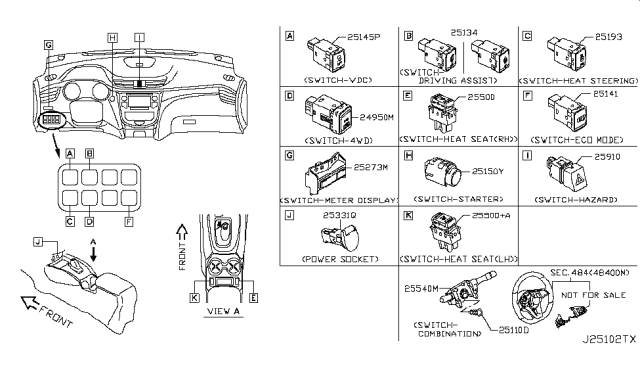 2017 Nissan Rogue Sport Switch Diagram 2