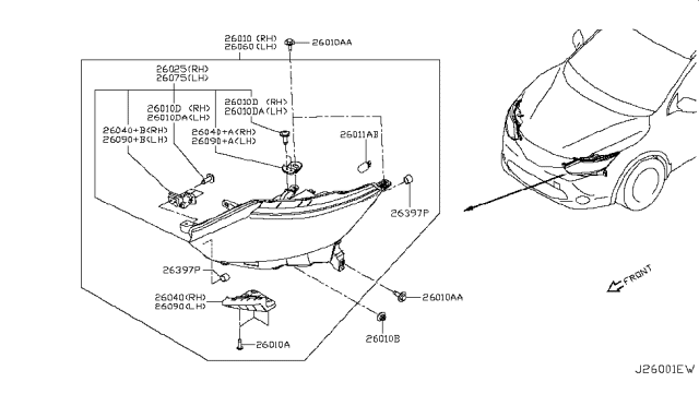 2019 Nissan Rogue Sport Headlamp Diagram 2