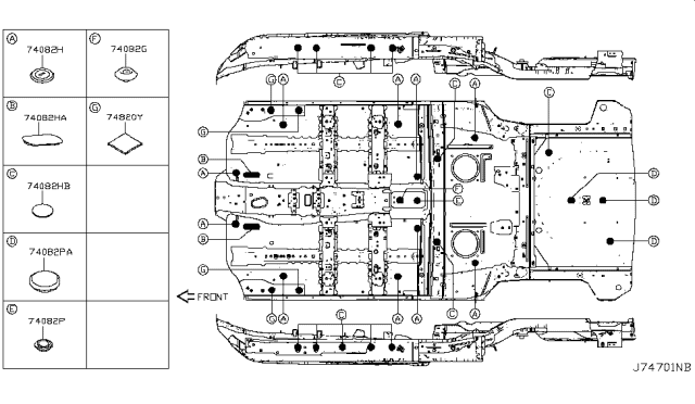 2018 Nissan Rogue Sport Floor Fitting Diagram 4