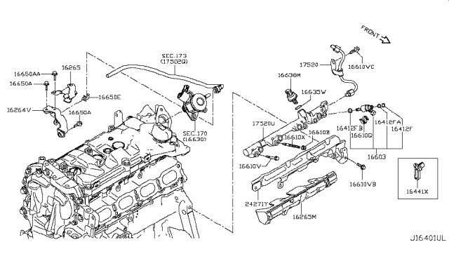 2018 Nissan Rogue Sport Fuel Strainer & Fuel Hose Diagram 1