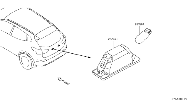 2018 Nissan Rogue Sport Licence Plate Lamp Diagram