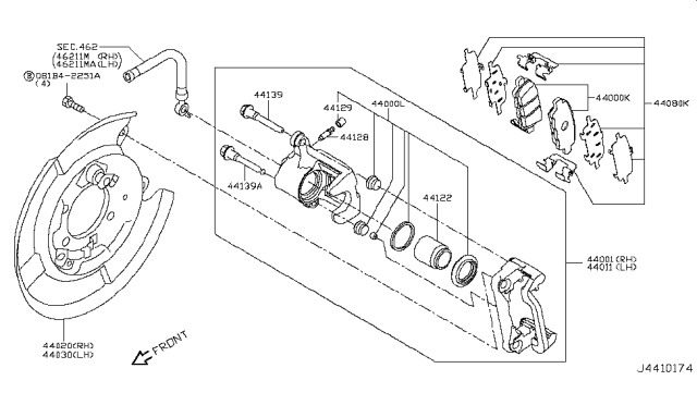 2018 Nissan Rogue Sport Rear Brake Diagram 1