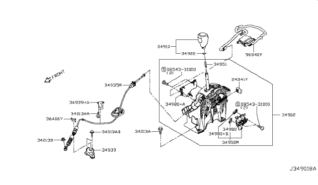 2018 Nissan Rogue Sport Auto Transmission Control Device Diagram 2