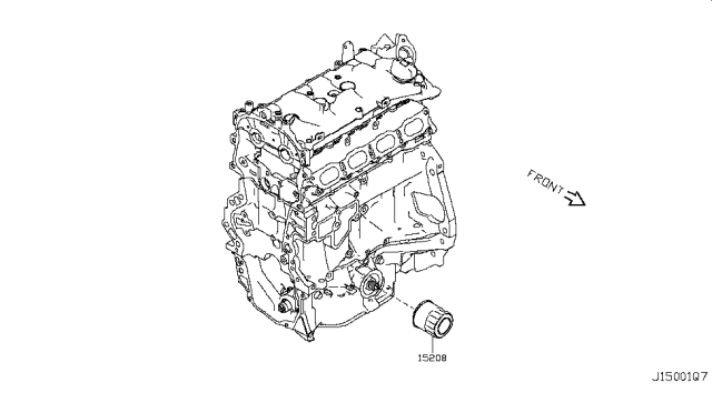 2017 Nissan Rogue Sport Lubricating System Diagram