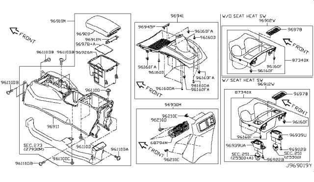 2017 Nissan Rogue Sport Console Box Diagram