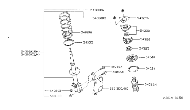 1999 Nissan Sentra Front Suspension Diagram 2