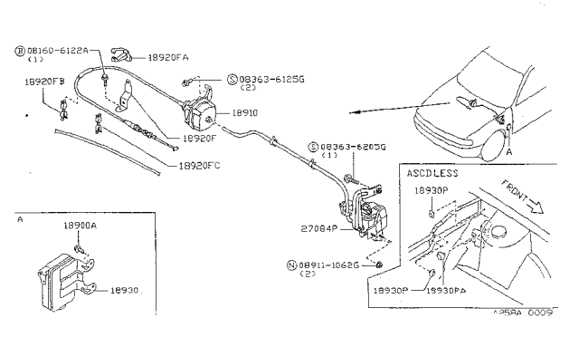 1998 Nissan Sentra Control-ASCD Diagram for 18930-8B720