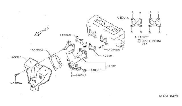 1998 Nissan Sentra Manifold Diagram 3