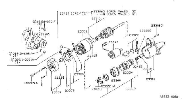 1996 Nissan Sentra Starter Motor Diagram 2