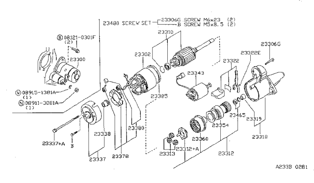 1999 Nissan Sentra Starter Motor Diagram 2