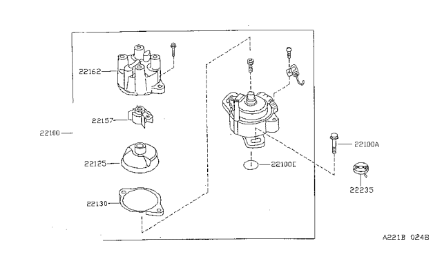 1999 Nissan Sentra Distributor & Ignition Timing Sensor Diagram 2