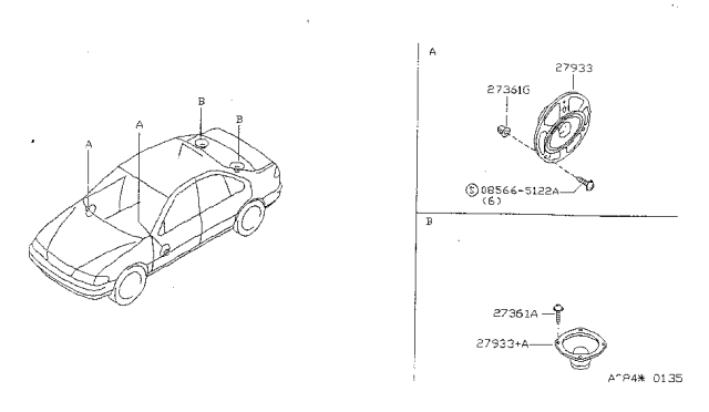 1999 Nissan Sentra Speaker Diagram