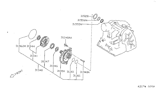 1997 Nissan Sentra Engine Oil Pump Diagram 1
