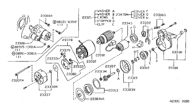 1998 Nissan Sentra Starter Motor Diagram 3