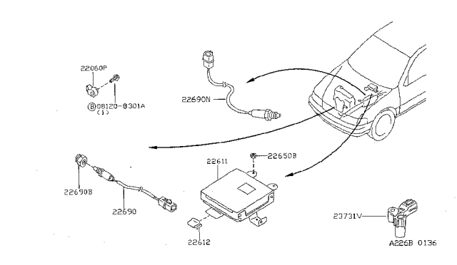 1999 Nissan Sentra Engine Control Module Diagram 2