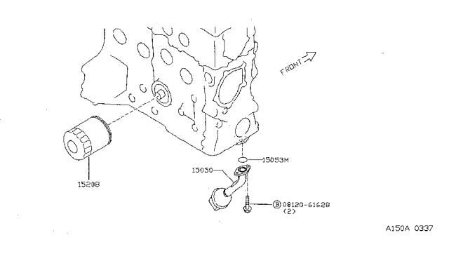 1999 Nissan Sentra Lubricating System Diagram 1
