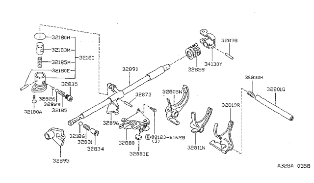 1997 Nissan Sentra Transmission Shift Control Diagram