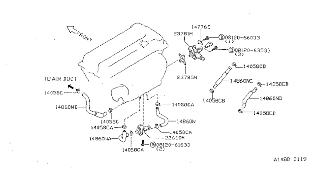 1998 Nissan Sentra Secondary Air System Diagram 2