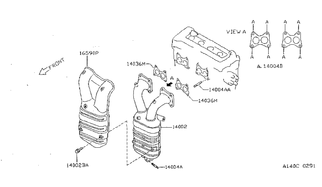 1997 Nissan Sentra Manifold Diagram 1