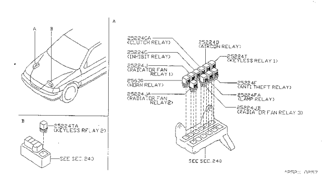 1997 Nissan Sentra Relay Diagram 1