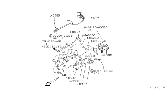 1997 Nissan 240SX Secondary Air System Diagram 2