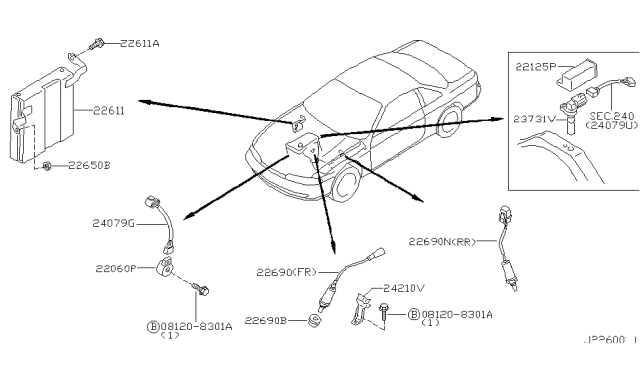 1997 Nissan 240SX Engine Control Module Diagram 2