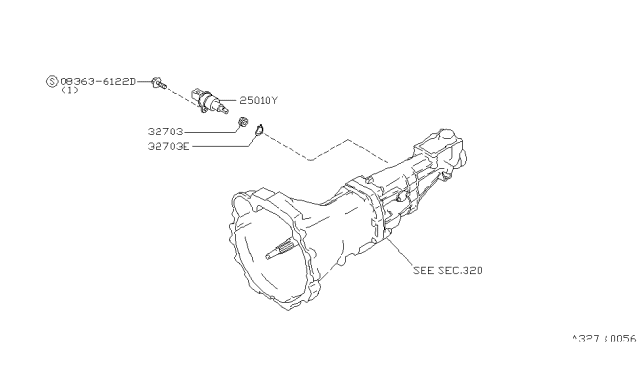 1995 Nissan 240SX Speedometer Pinion Diagram 2