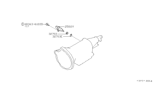 1995 Nissan 240SX Speedometer Pinion Diagram 1