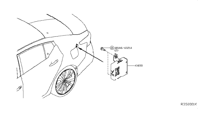 2019 Nissan Altima Transfer Control Parts Diagram