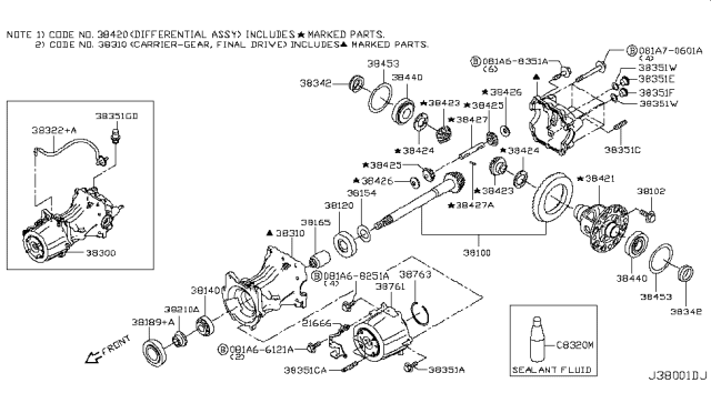 2019 Nissan Altima SEALANT-Fluid Diagram for C8320-01G03