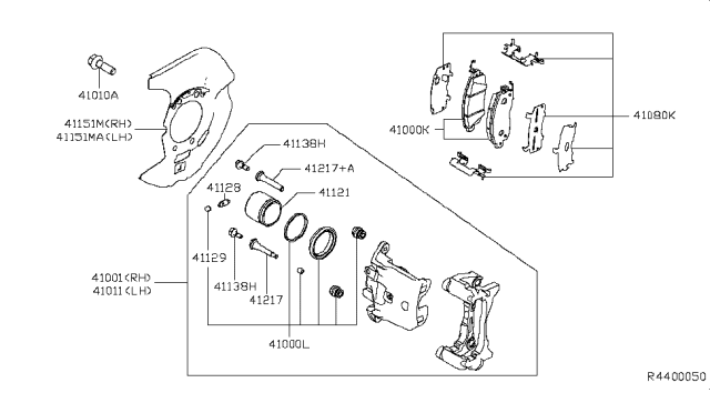 2019 Nissan Altima Hardware Kit Diagram for D1080-3TS0A