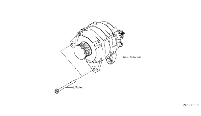 2019 Nissan Altima Alternator Fitting Diagram 2