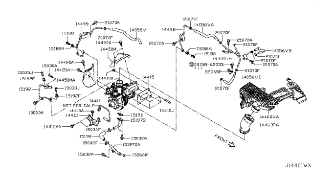 2019 Nissan Altima Bolt-Eye Diagram for 16432-VK50A