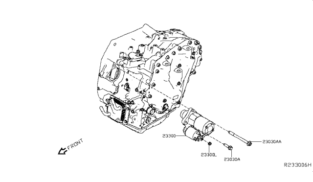 2019 Nissan Altima Motor Assy-Starter Diagram for 23300-6CA0A