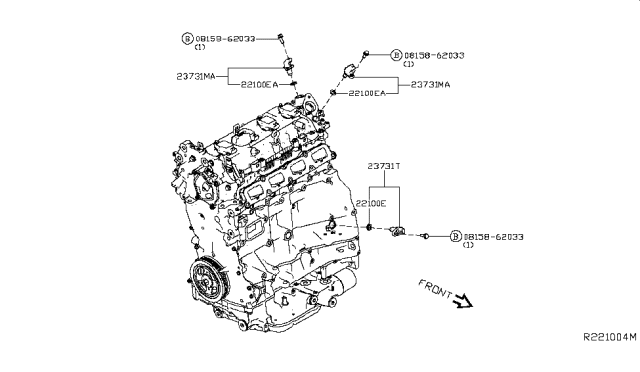 2019 Nissan Altima Distributor & Ignition Timing Sensor Diagram 1