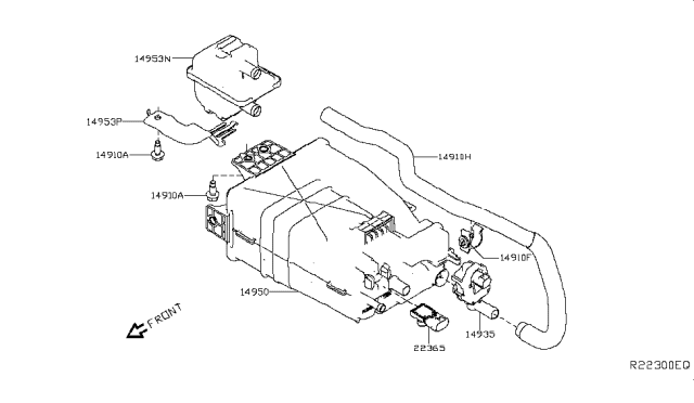 2019 Nissan Altima Engine Control Vacuum Piping Diagram 2