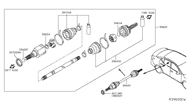 2019 Nissan Altima Rear Drive Shaft Diagram 2