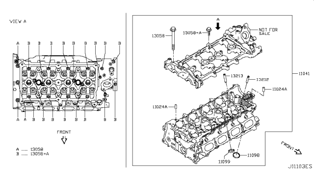 2019 Nissan Altima Cylinder Head & Rocker Cover Diagram 3