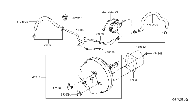 2019 Nissan Altima Brake Servo & Servo Control Diagram 1