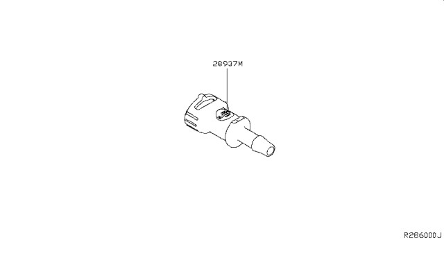 2019 Nissan Altima Connector-Tube Diagram for 28957-6CA0A