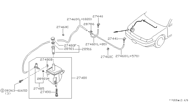 1990 Nissan Maxima Windshield Washer Diagram