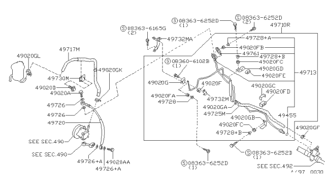 1992 Nissan Maxima Power Steering Piping Diagram 6