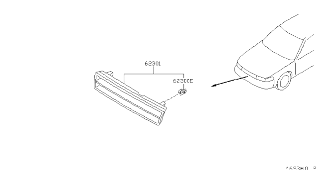 1992 Nissan Maxima Front Grille Diagram