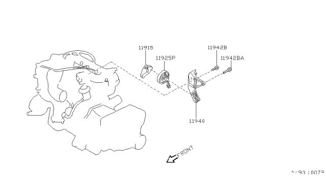 1992 Nissan Maxima Cover-Dust Diagram for 11929-85E00