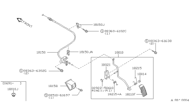 1992 Nissan Maxima Accelerator Linkage Diagram 2