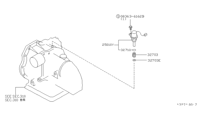 1989 Nissan Maxima Speedometer Pinion Diagram 2